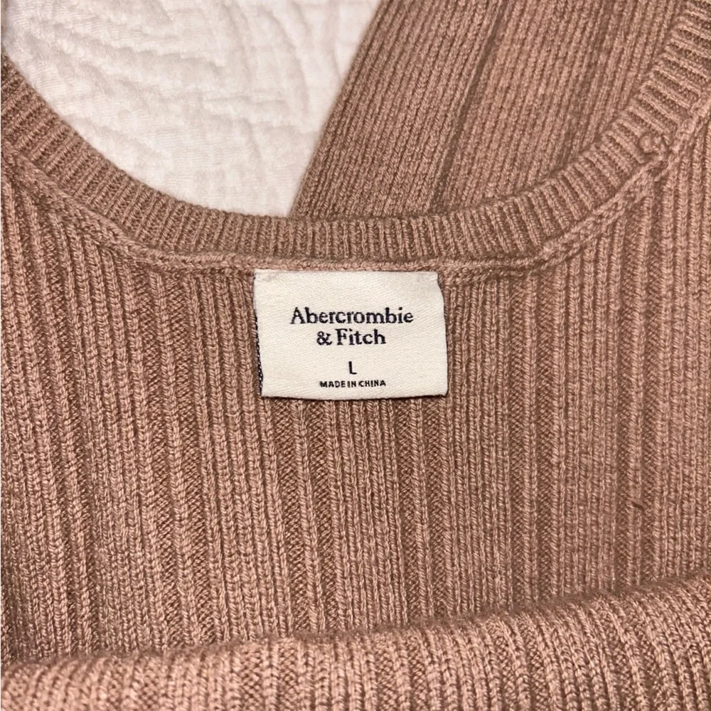 Abercrombie & Fitch Ribbed Brown Maxi Dress - Picture 2 of 4